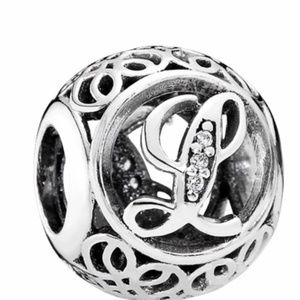 Vintage L Pandora Charm